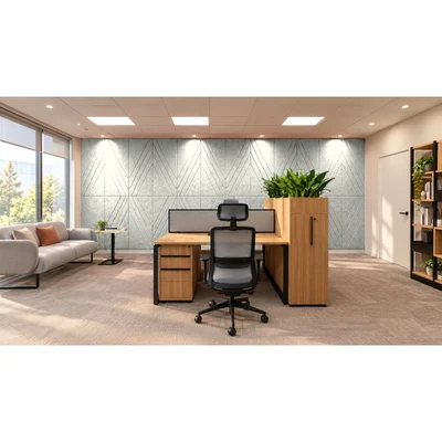 PET FELT WALL PANEL RHOMBUS 2400/1200 9MM R68 1 PC.