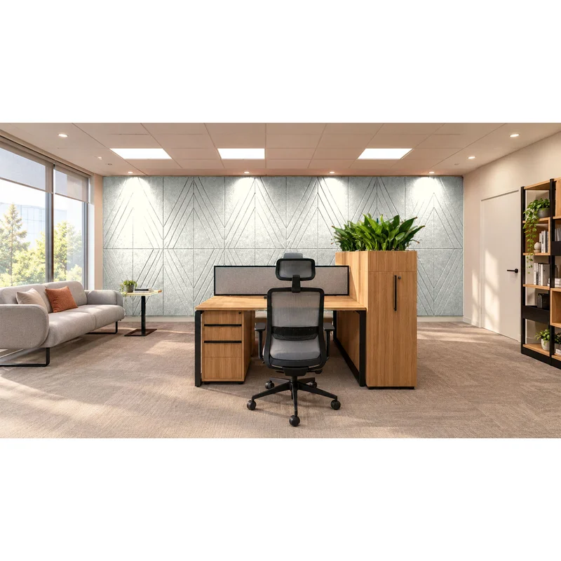 PET FELT WALL PANEL RHOMBUS 2400/1200 9MM R69 1 PC.