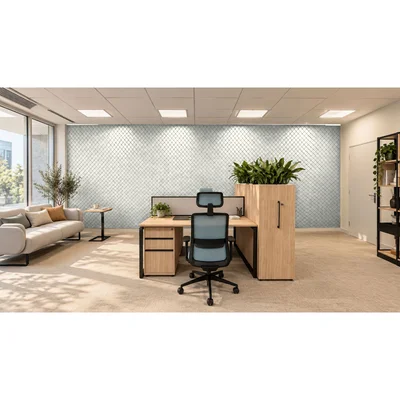Панел за стена Pet Felt - Squares, цвят R69, 2400 x 1200 mm, дебелина 9 mm, 1 брой