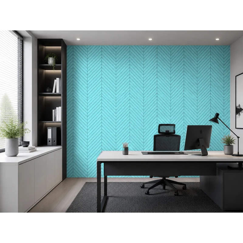 Панел за стена Pet Felt - Fish Bone, цвят R70, 2400 x 1200 mm, дебелина 9 mm, 1 брой