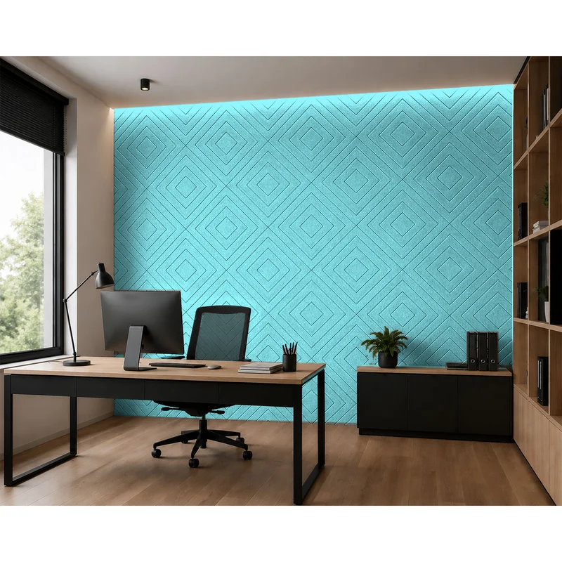 PET FELT WALL PANEL ILLUSION 2400/1200 9MM R70 1 PC.