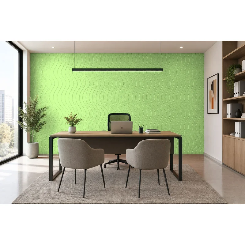 PET FELT WALL PANEL WAVE 2400/1200 9MM R71 1 PC.
