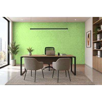 PET FELT WALL PANEL WAVE 2400/1200 9MM R71 1 PC.