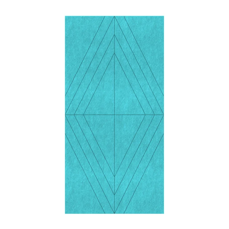 PET FELT WALL PANEL RHOMBUS 2400/1200 9MM R72 1 PC.