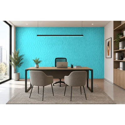 PET FELT WALL PANEL WAVE 2400/1200 9MM R72 1 PC.