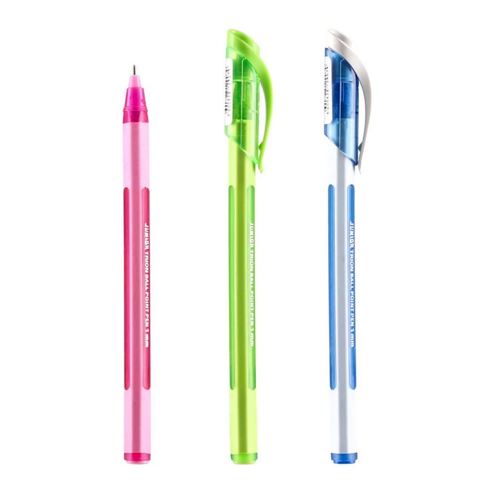 Junior Trion Pen, with cap, 1 mm, assorted