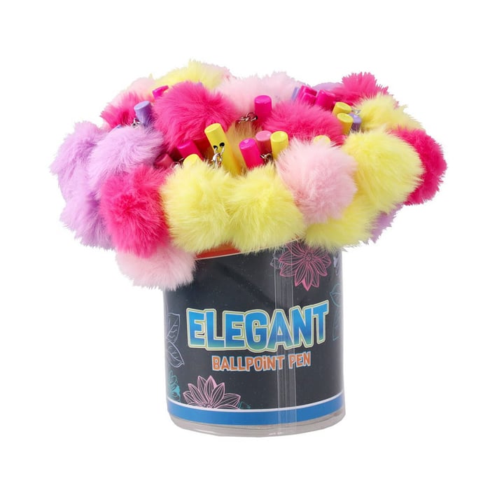 Sazio Elegant Pen, pom-poms, 1.0 mm, assorted, 1 pc