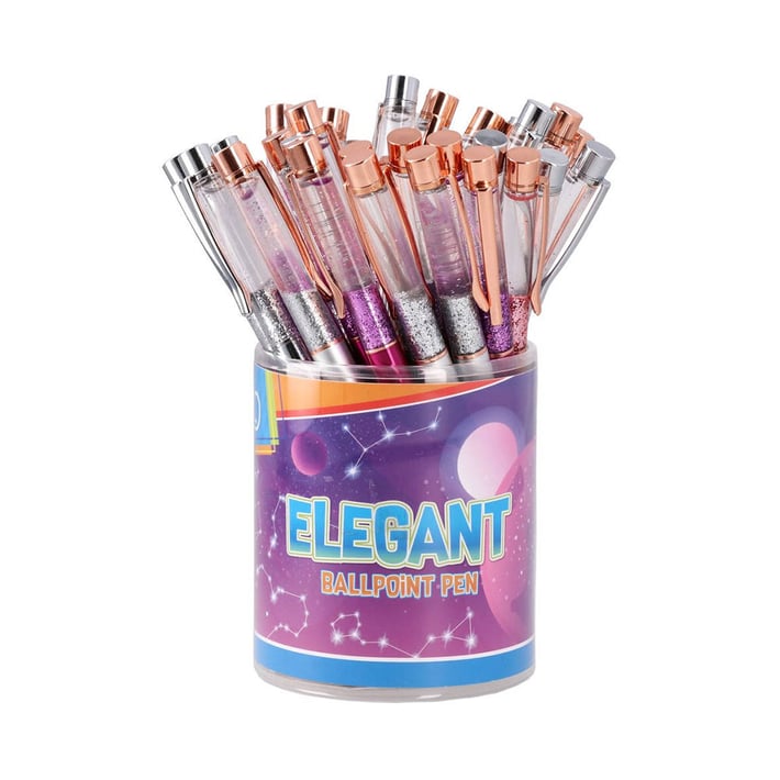 Химикалка Sazio Elegant, с брокат, 1.0 mm, асорти