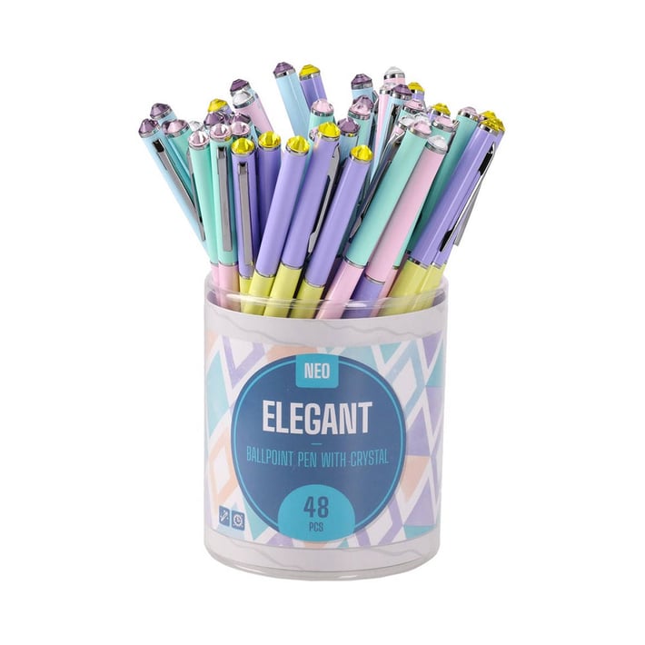 Sazio Elegant Pen, with gem, 1.0 mm, assorted, 1 pc