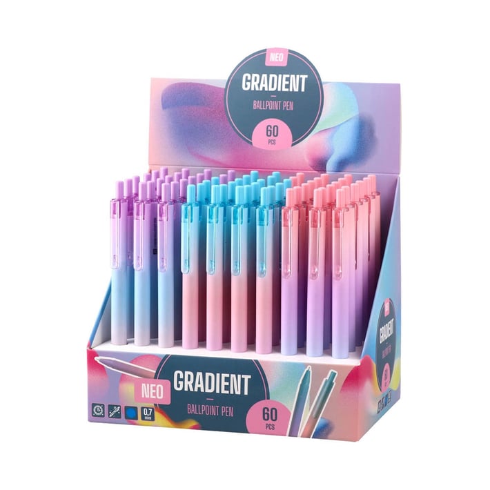 Sazio Gradient Pen, retractable, gradient, 0.7 mm, assorted, 1 pc