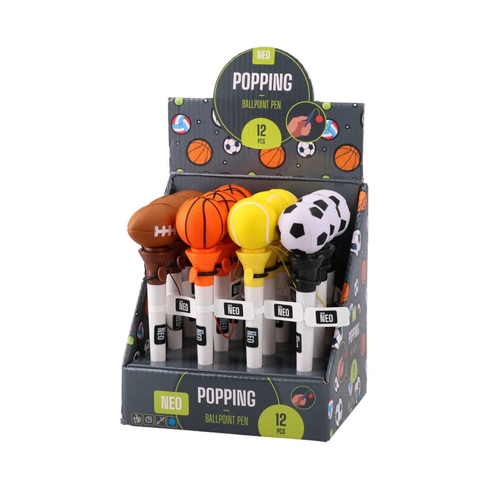 Химикалка Sazio Popping, спорт, 1.0 mm, асорти