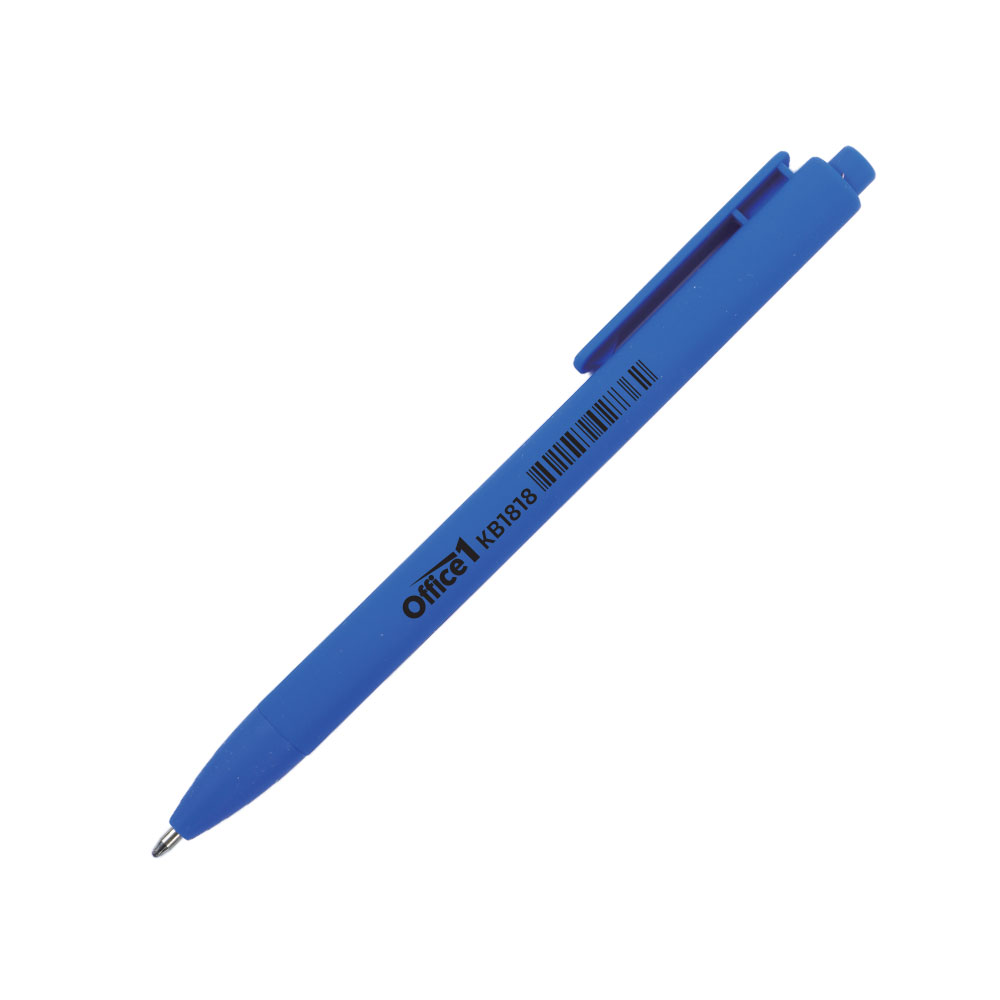 Office 1 Pen KB1818, retractable, blue
