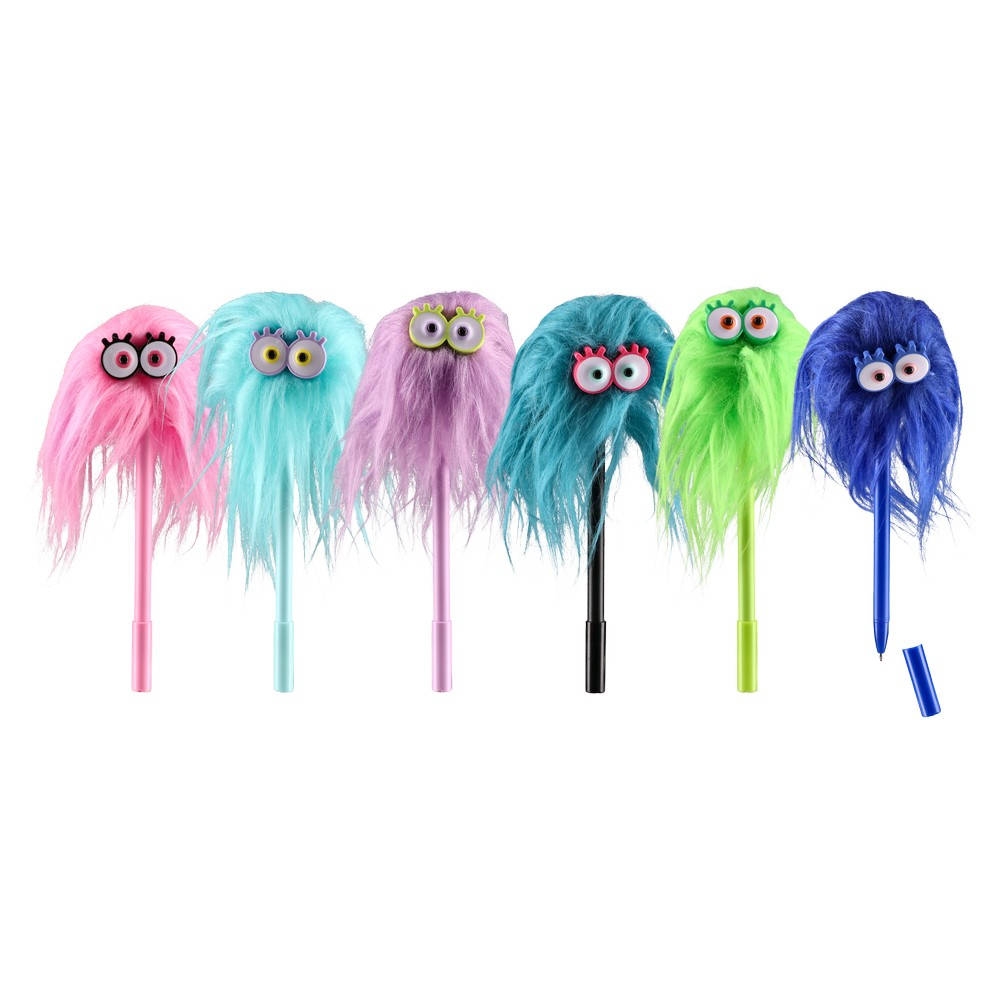 Sazio Pom-Pom Pen, with Monster Decoration, Assorted, 1 Piece