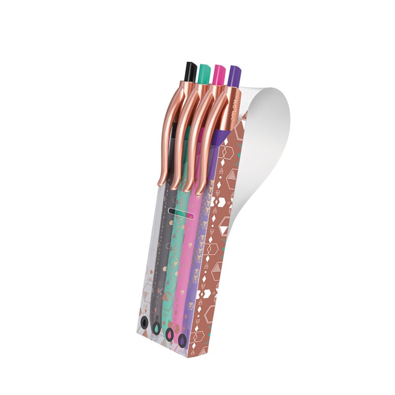Milan Pen P1 Copper, automatic, 1.0 mm, assorted, 4 pcs