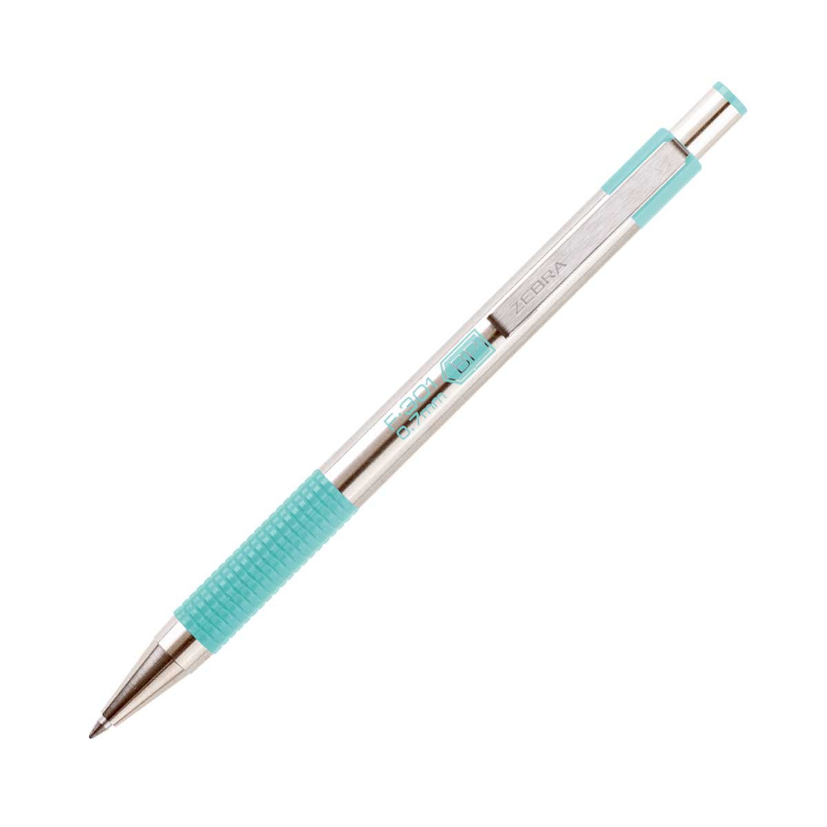 Zebra Pen F-301 Pastel, metal, 0.7 mm, green