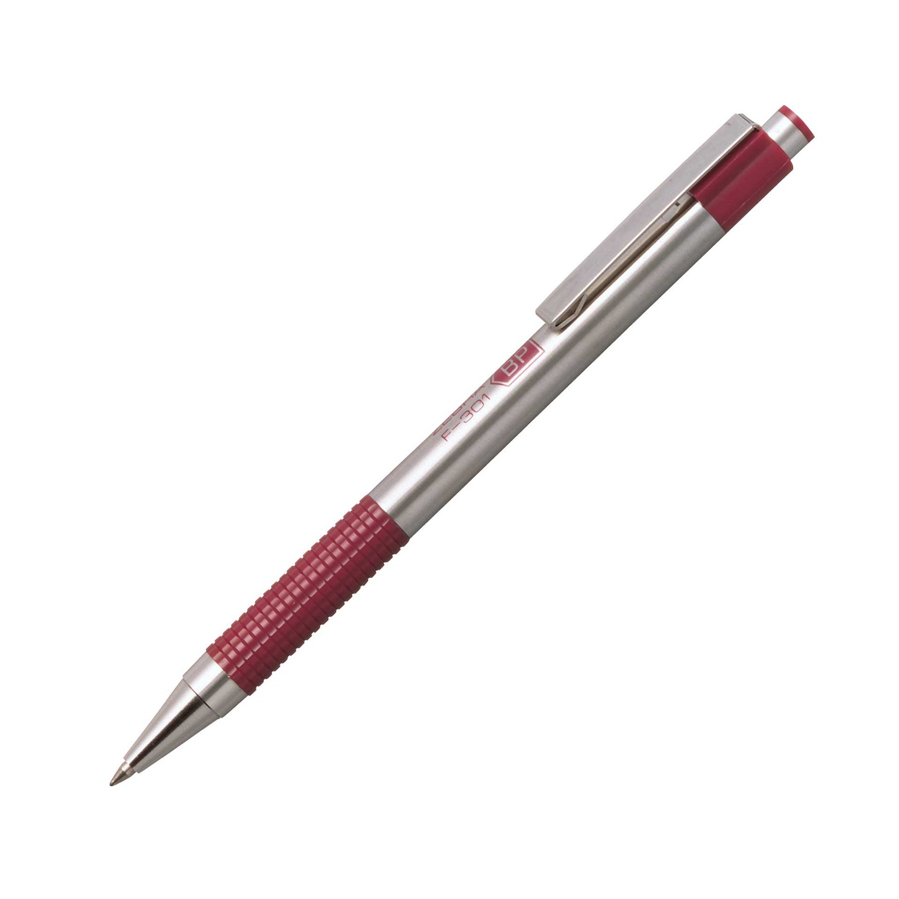 Zebra Ballpoint pen F-301, metal, 0.7 mm, burgundy