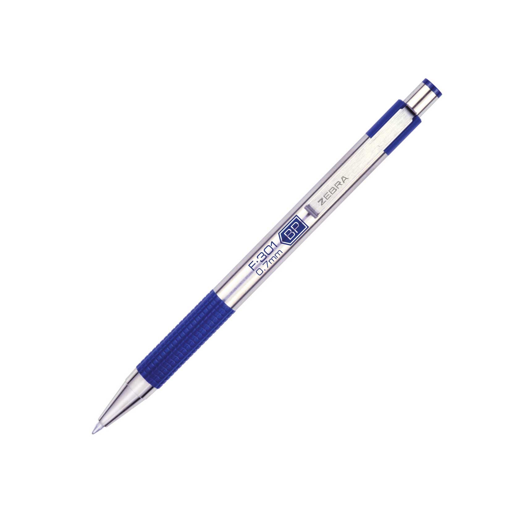 Zebra Pen F-301, metal, 0.7 mm, blue