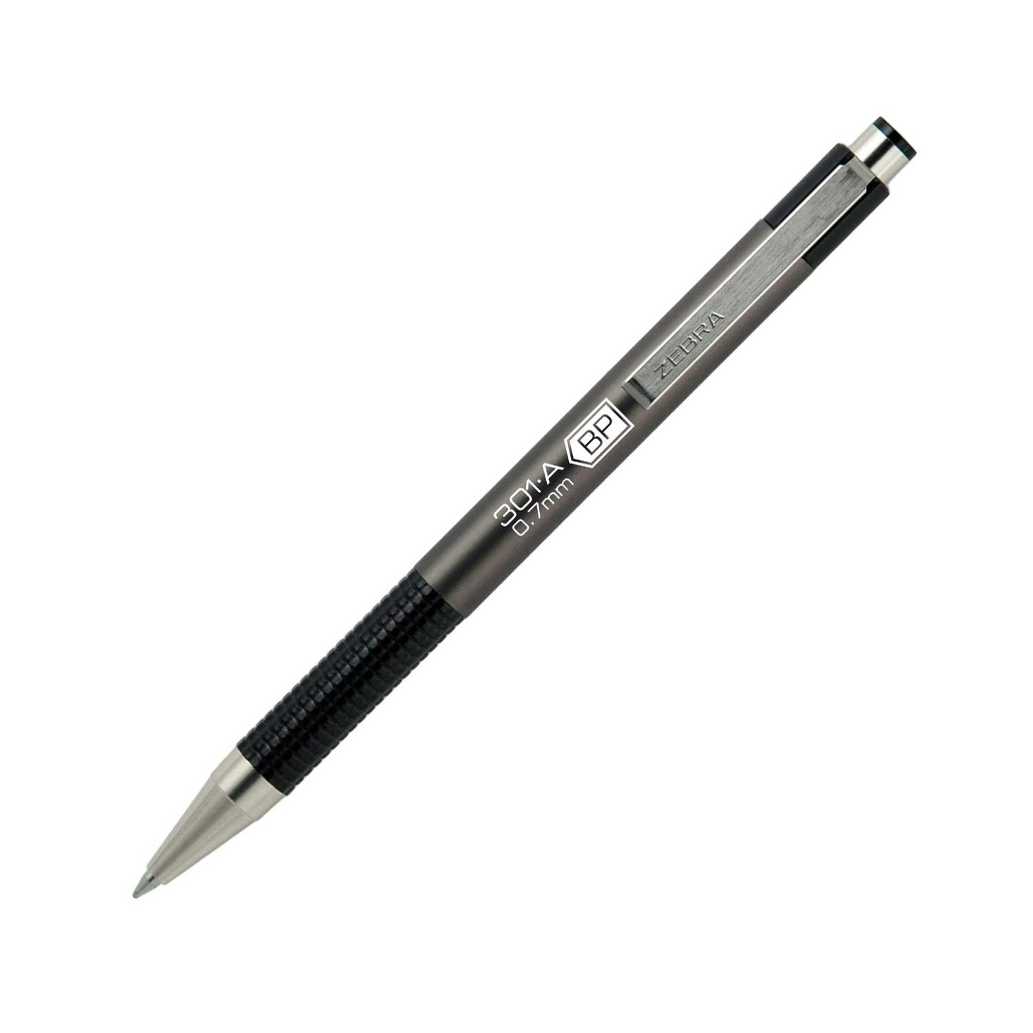 Zebra Ballpoint pen F-301A, aluminum, 0.7 mm, grey