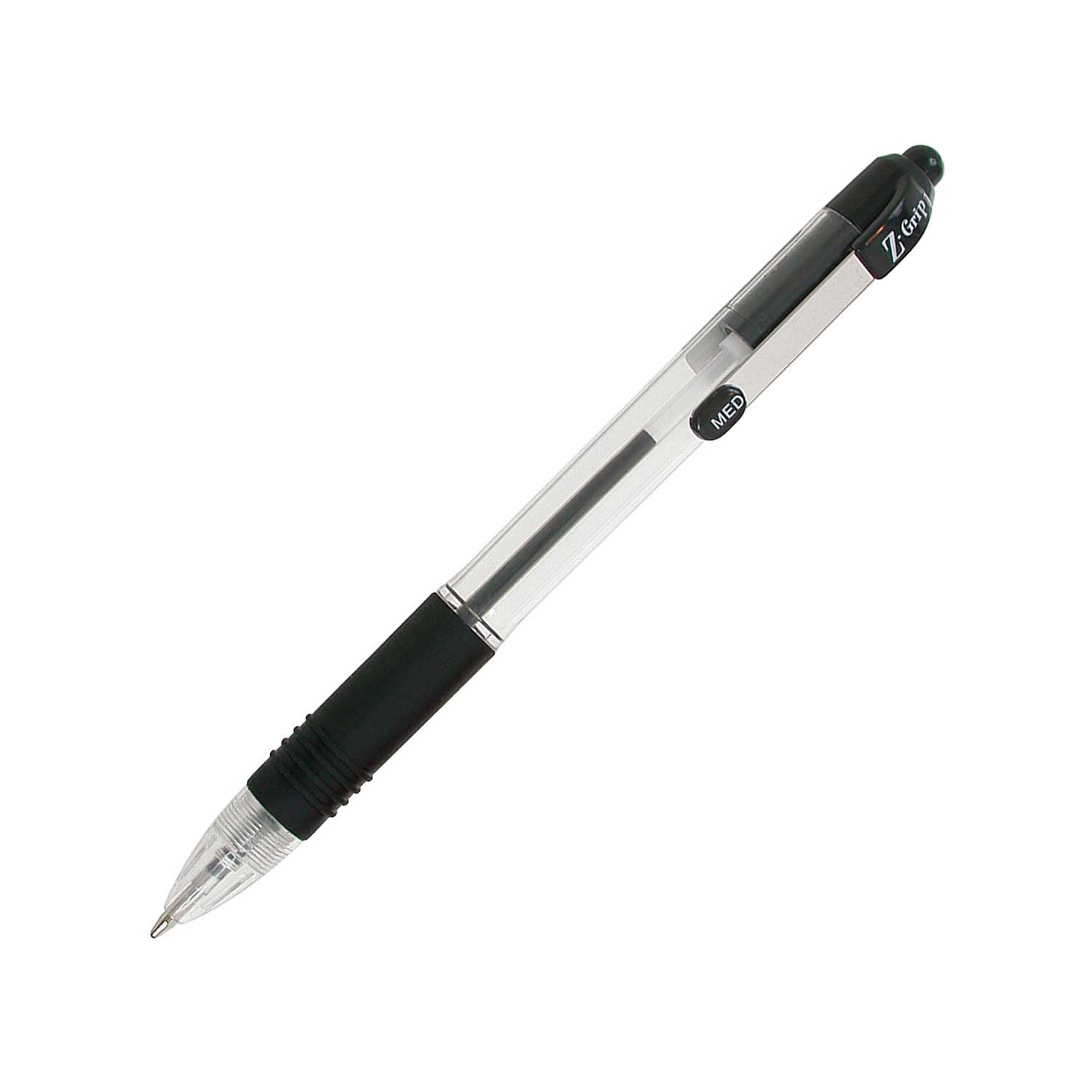 Zebra Ballpoint Pen Z-Grip, transparent, 1.0 mm, black