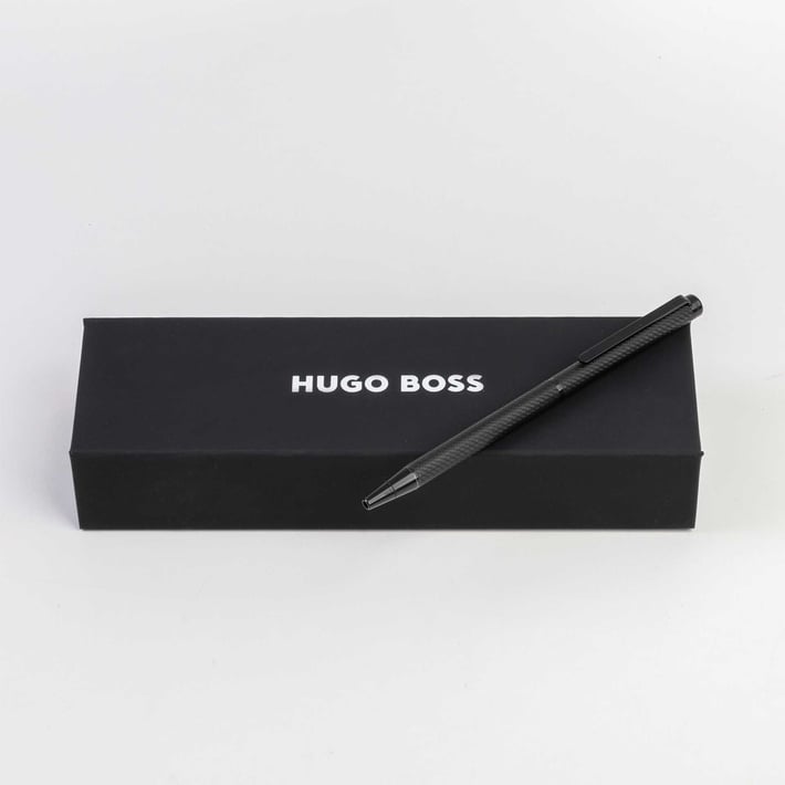 Hugo Boss Химикалка Cloud, в кутия, черна