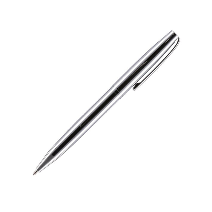 Химикалка Empire Atomik, метална, 1.0 mm, в кутия, сребриста