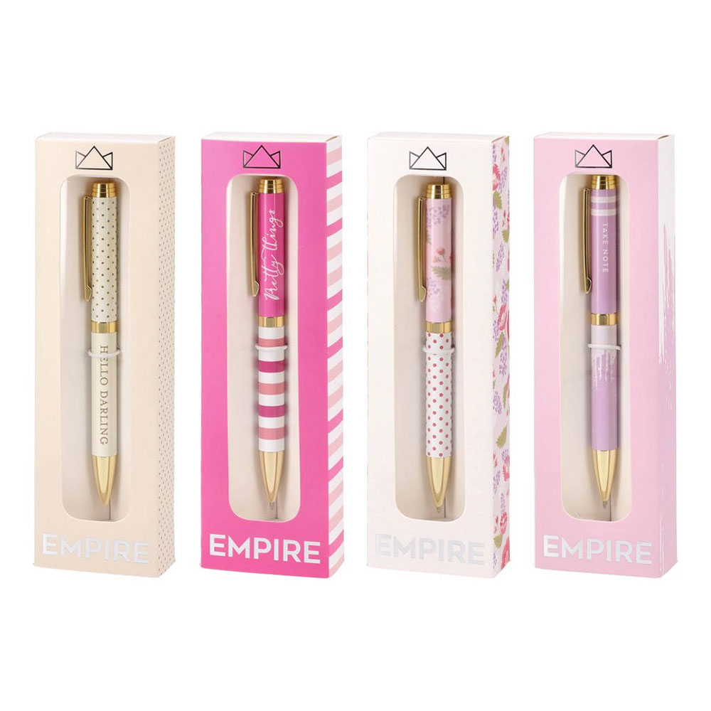 Химикалка Empire Gal, автоматична, 1.0 mm, в кутия, асорти, 1 брой