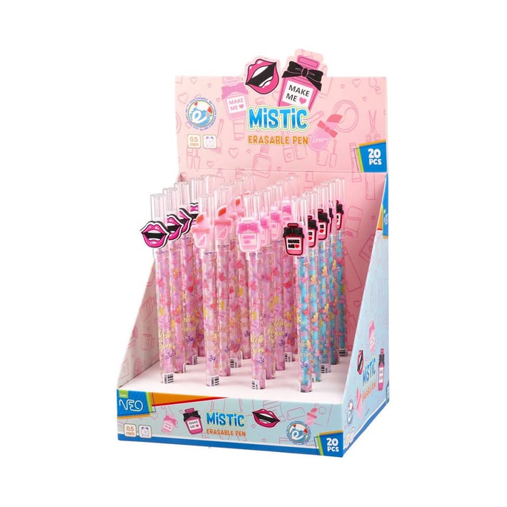 Химикалка Sazio Mistic, грим, изтриваема, 0.5 mm, асорти, 1 брой