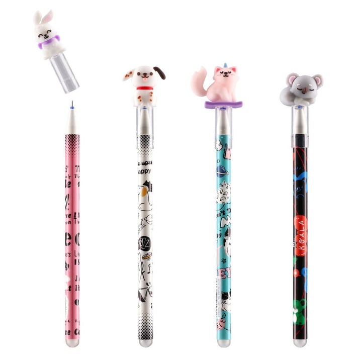 Химикалка Sazio Mistic, животни, изтриваема, 0.5 mm, асорти, 1 брой