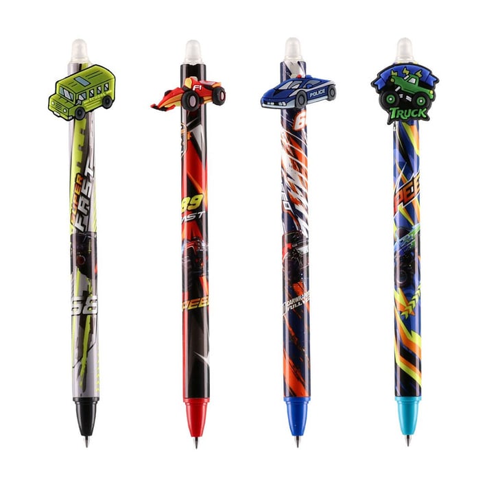 Химикалка Sazio Mistic, превозни средства, изтриваема, 0.5 mm, асорти, 1 брой