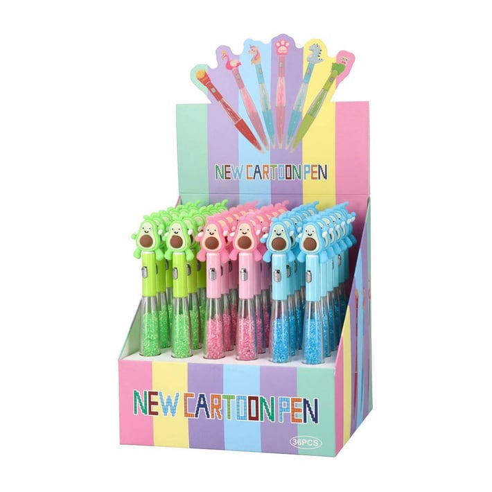 Statovac Chick Pen, avocado, retractable, assorted, 1 pc