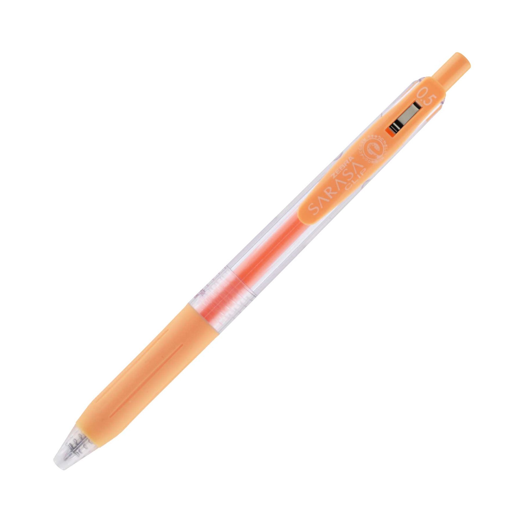 Zebra Gel roller Sarasa Clip Milk, retractable, 0.5 mm, milky orange