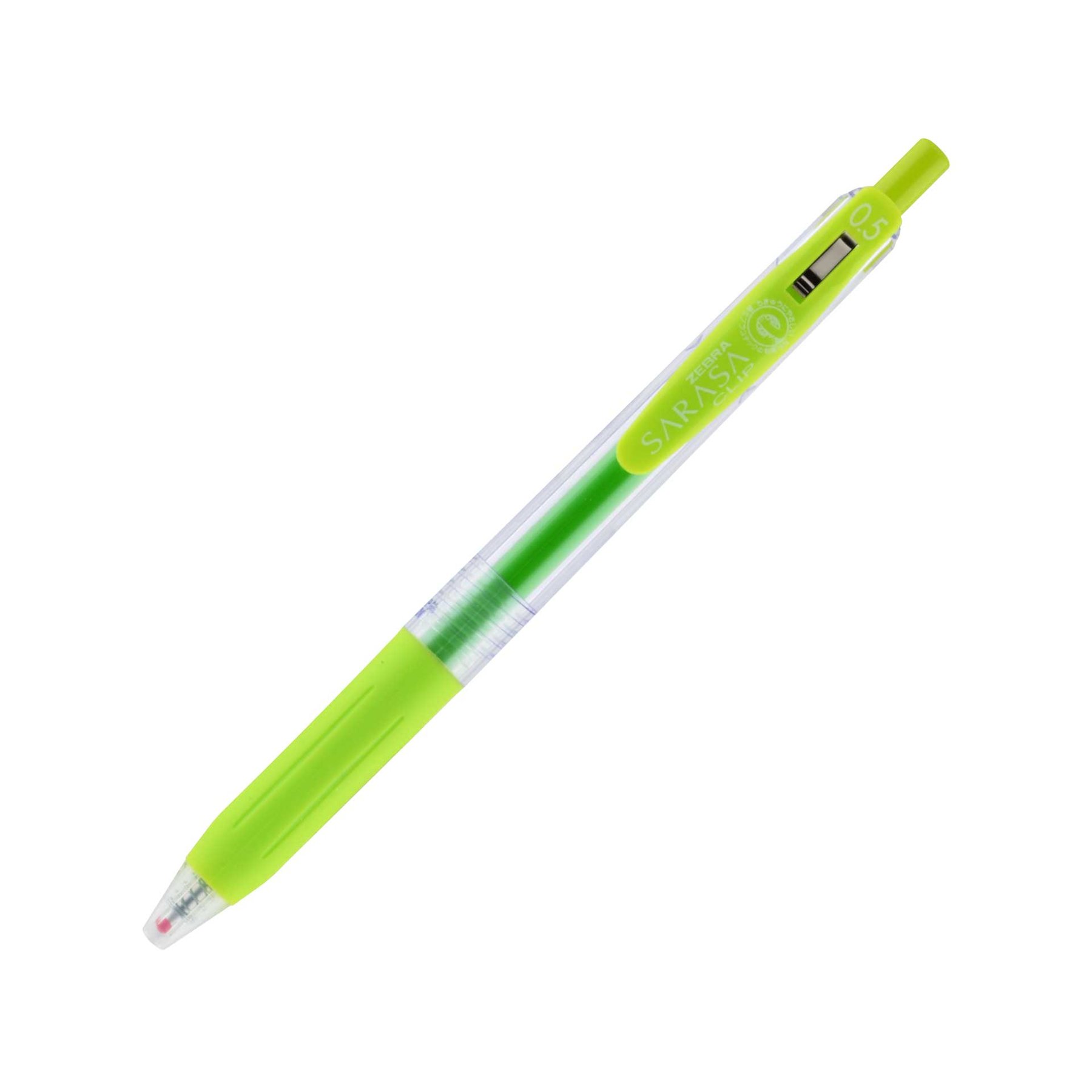 Zebra Gel roller Sarasa Clip, retractable, 0.5 mm, light green