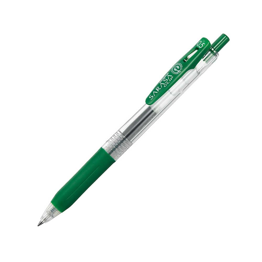 Zebra Gel roller Sarasa Clip, automatic, 0.5 mm, dark green