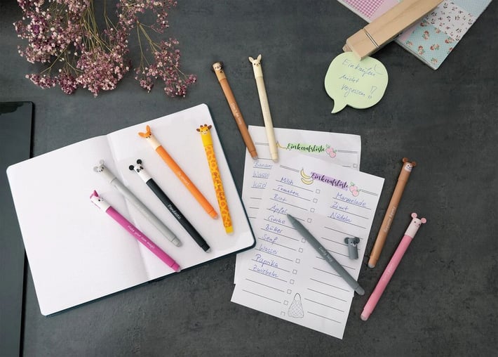 Eberhard Faber Гел ролер Unicorn, изтриваем, 0.7 mm, синьо мастило