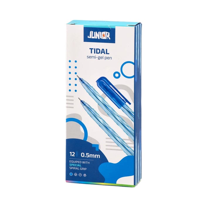 Гел ролер Junior Tidal, с капачка, 0.5 mm, син