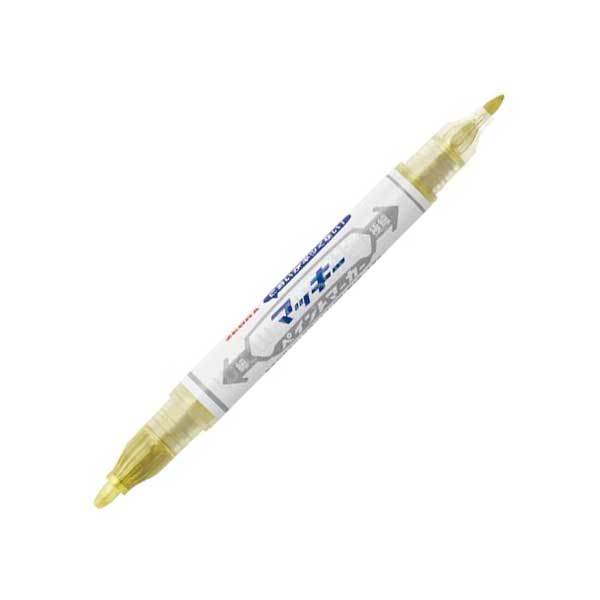 Zebra Fineliner Mckie Paint Extra Fine, permanent, dual, 0.7-1.2 mm, gold