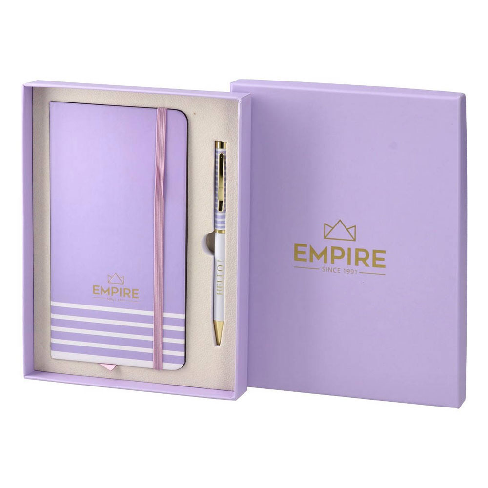 Empire Meave Notebook & Pen Set, purple