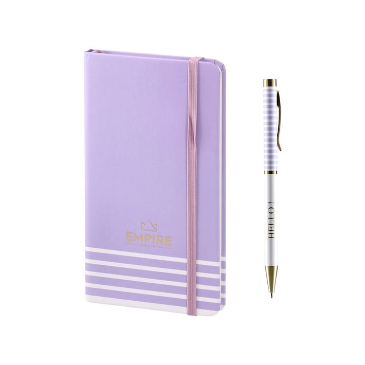 Empire Meave Notebook & Pen Set, purple