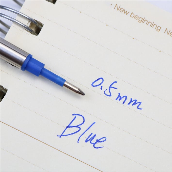 REFILL PARKER TYPE METAL FOR ROLLER PEN 0.5MM BLUE