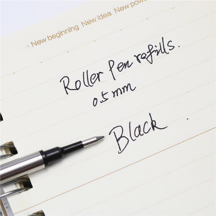 REFILL PARKER TYPE METAL FOR ROLLER PEN 0.5MM BLACK