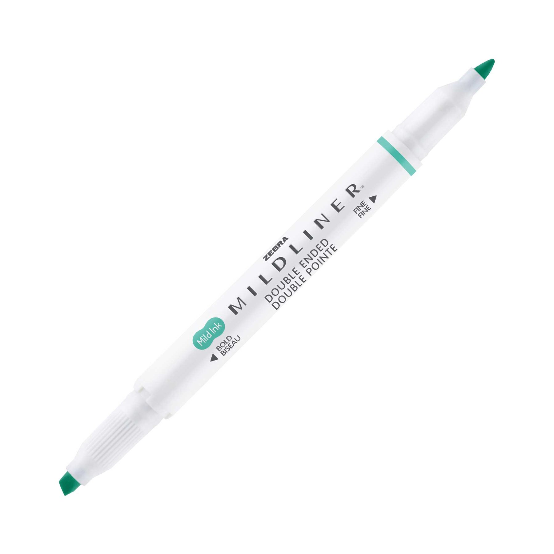 Zebra Highlighter Mildliner Fluorescent, dual tip, blue-green