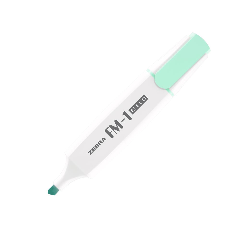 Zebra Highlighter FM-1 Mild, 3.5 mm, blue-green