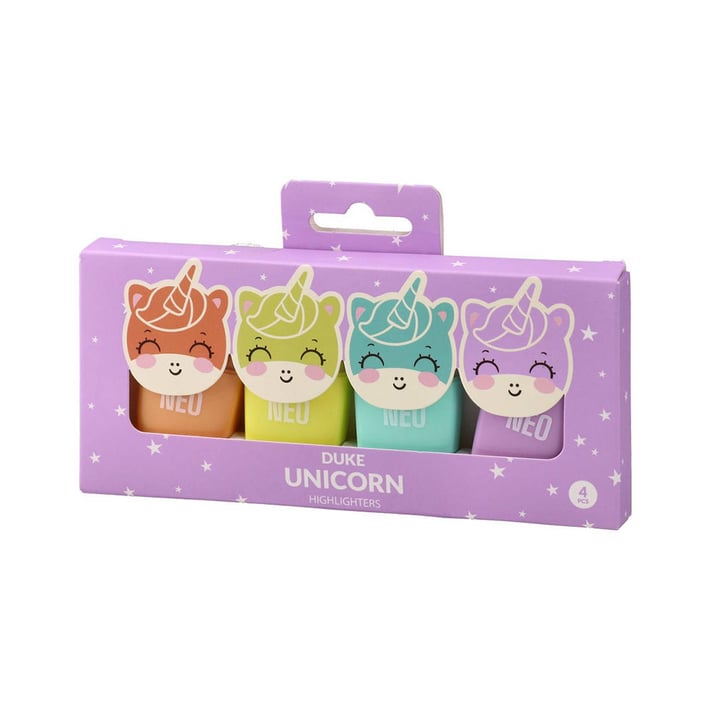 Текст маркер Sazio Duke, еднорог, 4 цвята