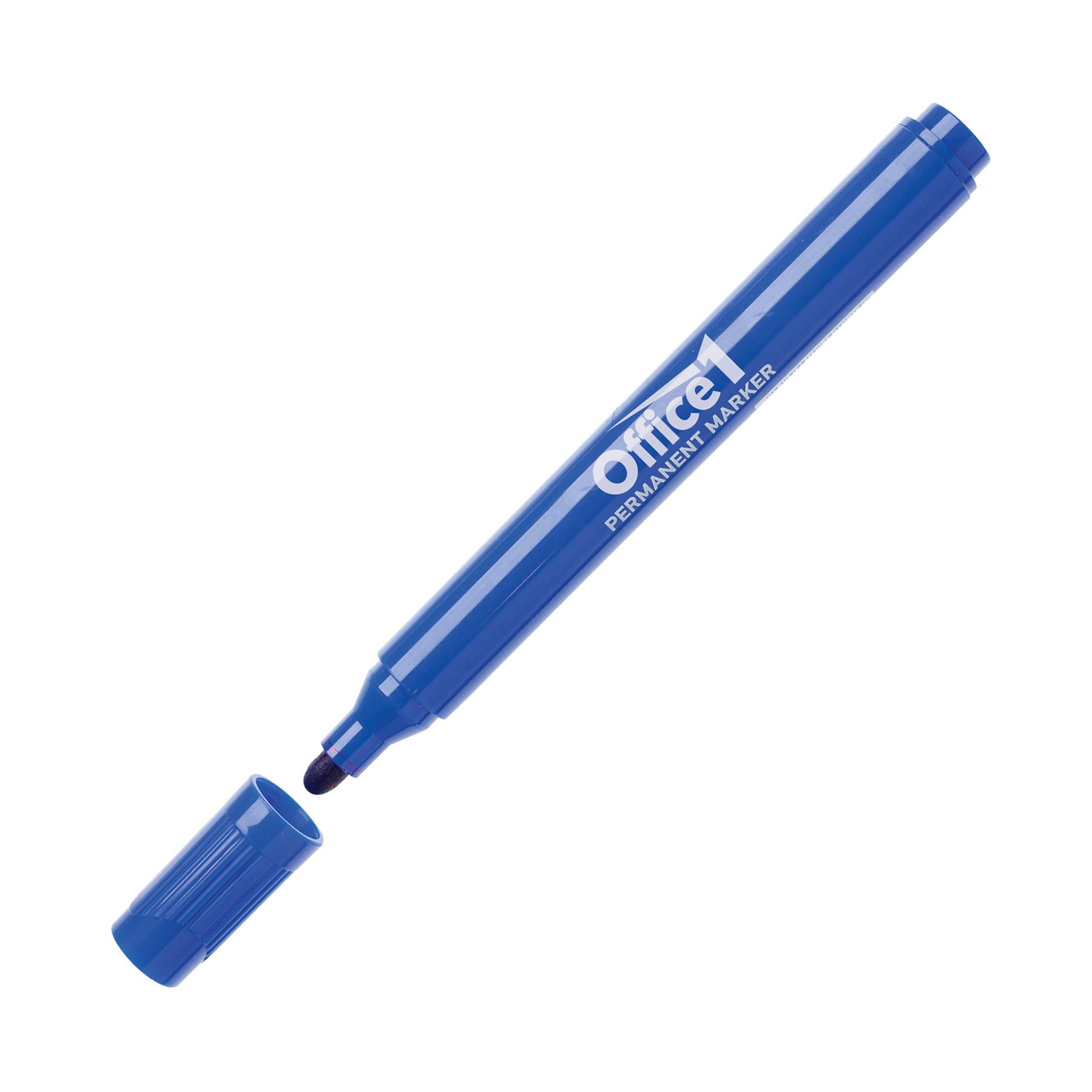 Office 1 Permanent Marker, round, blue