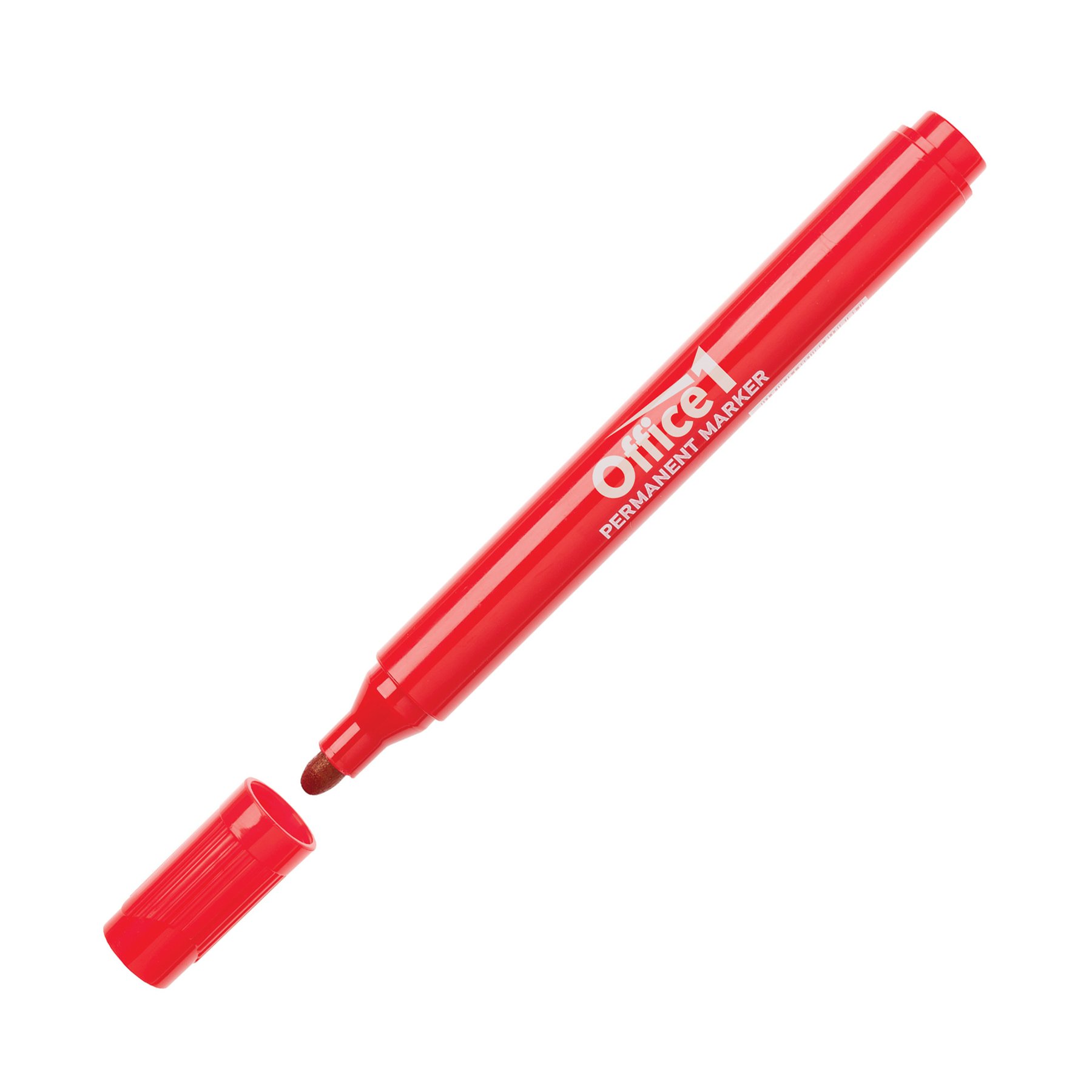 Office 1 Permanent marker, bullet tip, red