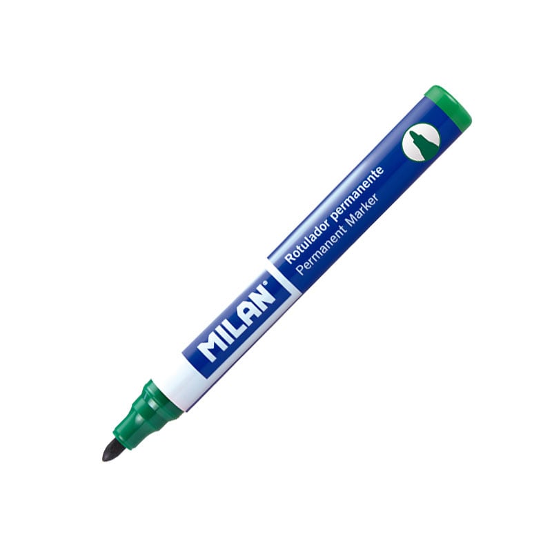 Milan Permanent Marker, round, green