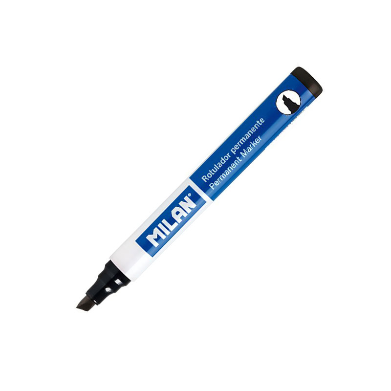 Milan Permanent Marker, chisel tip, black