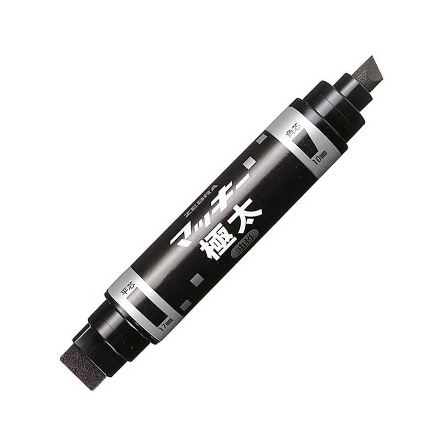 Zebra Permanent marker Mckie Extra Bold, dual tip, 10–17 mm, black