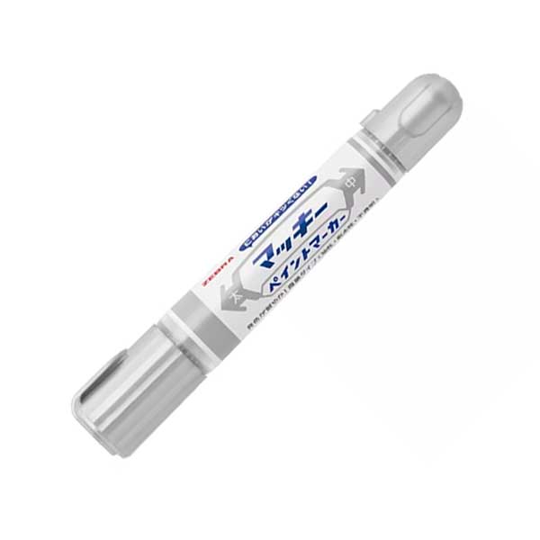 Zebra Permanent marker Mckie Extra Bold, dual, 2–8 mm, silver