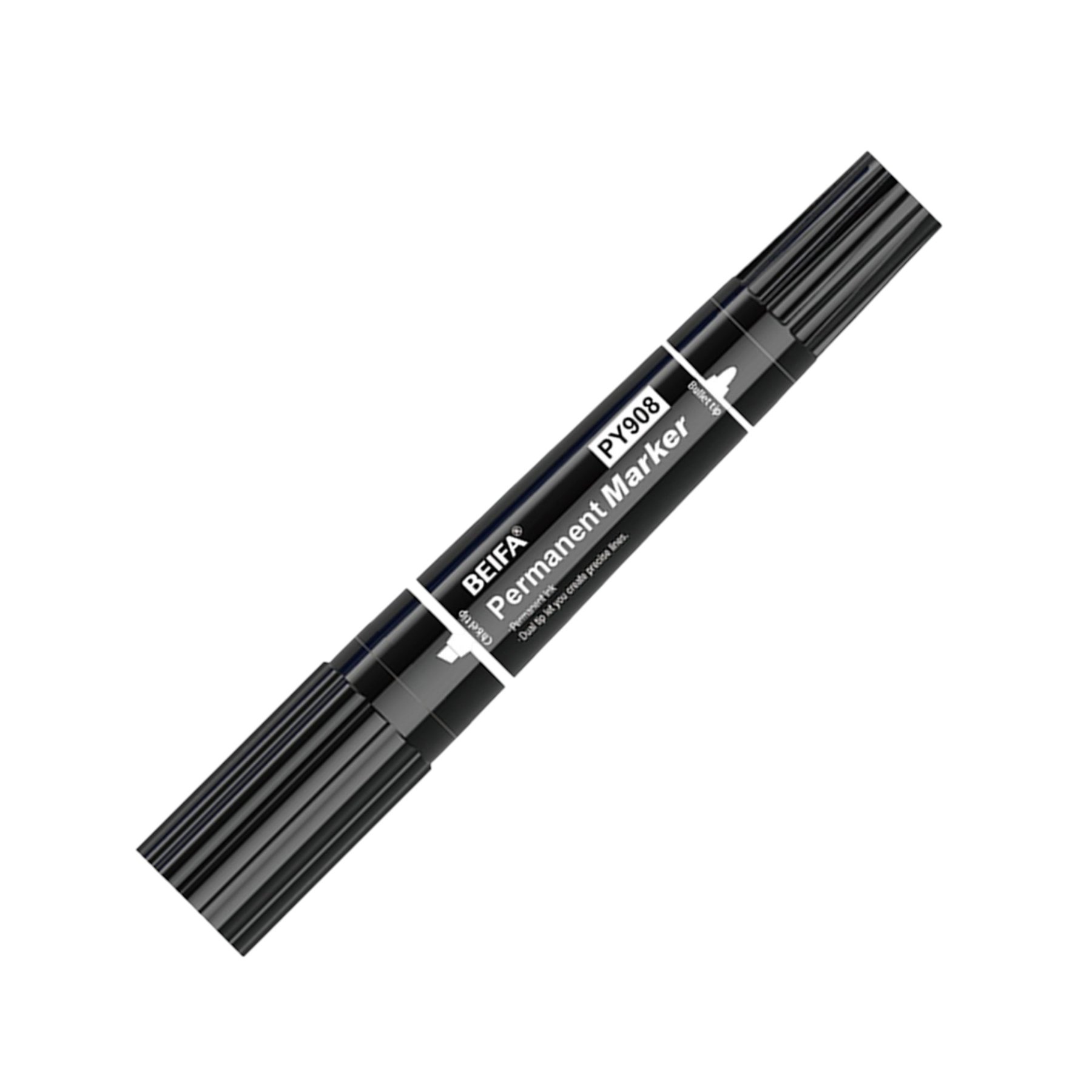 Beifa Permanent Marker PY908, dual tip, 0.5/1 - 5 mm, black